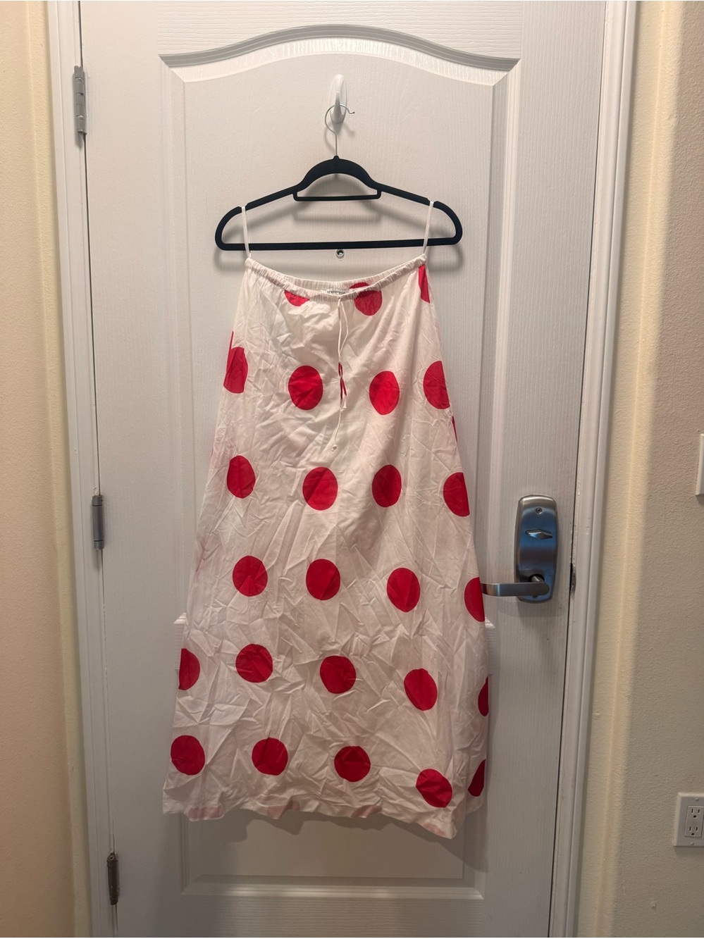 Brave+True Polka Dot Maxi Skirt - Red/White Size S NWOT - Picture 2 of 4